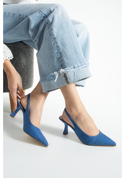 Dabab Shoes Cino Kadın Mavi Kot Sade Düz Arkası Açık 7cm Abiye Topuklu Ayakkabı Mavi Koyu Kot Dabab Shoes Cino Kadın Mavi Kot Sade Düz Arkası Açık 7cm Abiye Topuklu Ayakkabı Mavi Koyu Kot