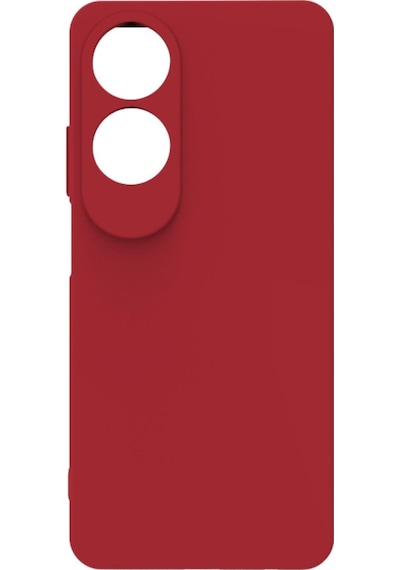Oppo A60 Kılıf Kamera Korumalı Silikon Rubber Arka Kapak Kırmızı