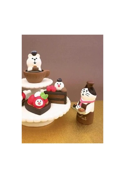 Çikolatacı Kedi Mini Figür