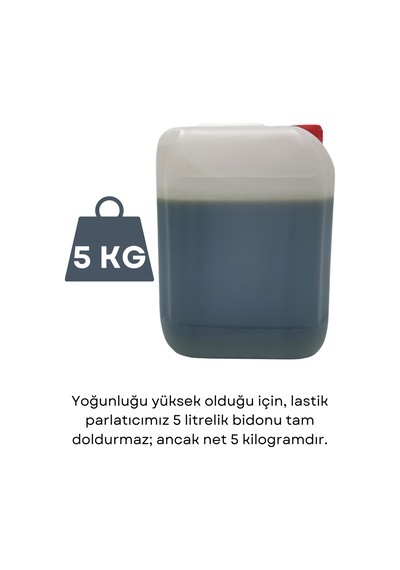 Oto Araç Lastik Parlatıcı Jel 5kg Parlak Ve Islak Görünüm
