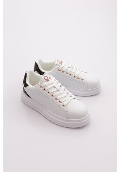 Benetton Bni-12098 Kadın Sneaker Ayakkabı Beyaz