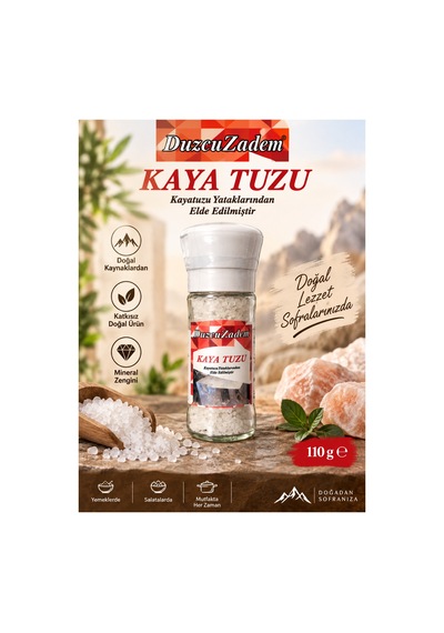 Kaya Tuzu Değirmen Kapaklı 110 Gr