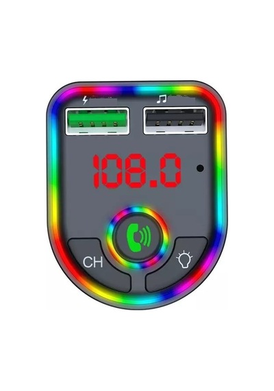 Concord C616 Rgb Işıklı 2.1a Şarj Girişi Bluetooth Fm Transmitter