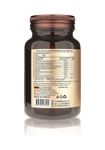 Validus Glucosamine + Chondroitin + Msm 90 Tablet
