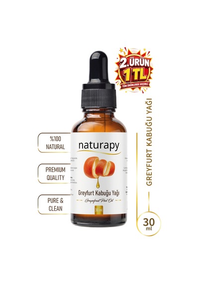 Greyfurt Kabuğu Yağı Grapefruit Peel Oil Uçucu Yağ 30 Ml Damlalıklı Cam Şişe