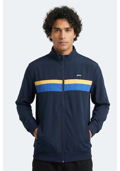 Slazenger Rencor Erkek Dik Yaka Fermuarlı Lacivert Sweatshırt