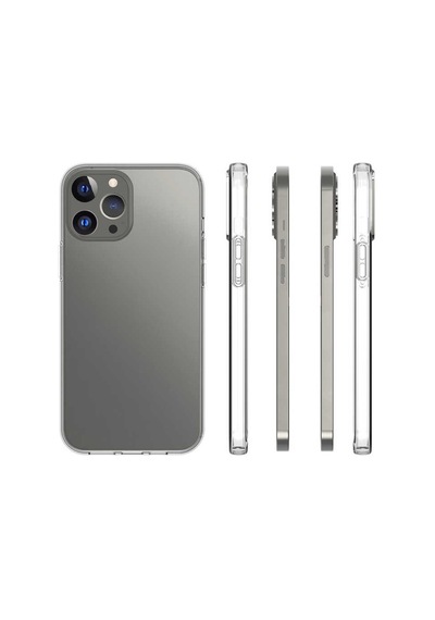Zore İphone 15 Pro Max Uyumlu Ogaa Süper Silikon Kılıf-renksiz