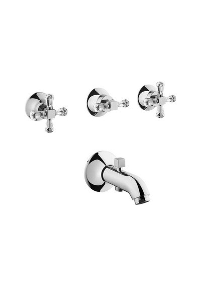 Juno Swarovski Ankastre Banyo Bataryası El Duş Çıkışlı A41668 Krom