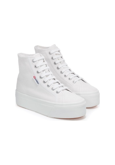 Superga 2708 Hi Top Kadın Beyaz Bilekli Sneaker Beyaz-137