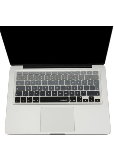 Apple Uyumlu MacBook Air Pro Klavye Koruyucu Us To Tr Ombre Eski Usb Li Model 2008/2017 Yılı İle Siyah Gri