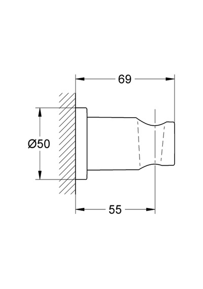 Grohe Rainshower El Duşu Askısı - 27074dl0 Altın