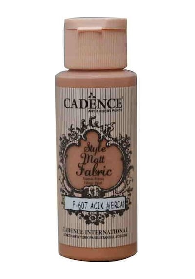 Cadence Style Matt Fabric Kumaş Boyası F-607 Açık Mercan