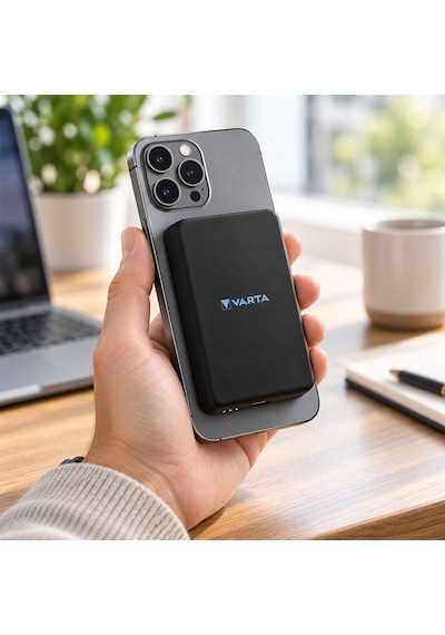 Varta 57903 Mag Pro Magsafe 5.000mah Siyah Manyetik Kablosuz Powerbank Diğer