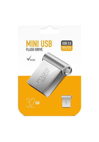 Powerway Mini 32 GB USB 3.0 Metal Flash Bellek