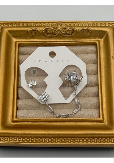 Piercing Kıkırdak Küpe Metal Günlük Şıklık Zarif Hediye Model 69b4ee Çok Renkli
