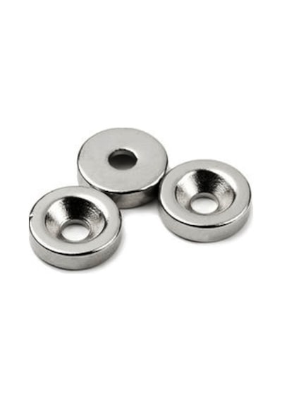 20 Adet 12Mm X 7-3,5Mm X 3Mm Havşa Delikli Güçlü Neodyum Miknatis N11.12142
