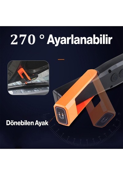 Şarjlı El Feneri Kamp Lambası Işıldak Fener Mıknatıslı 3 Modlu Çalışma Lambası Diğer