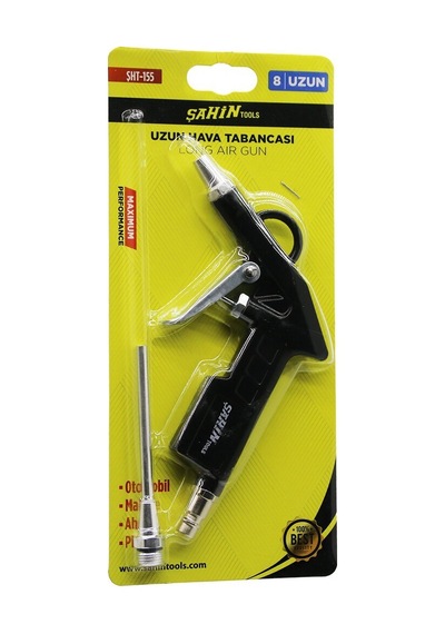 Şahin Tools Şht-155 No-8 Uzun Hava Tabancası 4-6 Bar 1/4" Rekor- 10'li Paket
