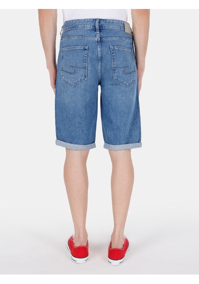 Colin's Colins 044 Karl Normal Kesim Düşük Bel Düz Paça Mavi Erkek Jean Şort Cl1069526 Cl1069526 Q1.V1 Dn43507 Mavi