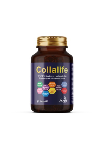 Lera Pharma Collalife Tip I - II Collagen Takviye Edici Gıda 30 Kapsül