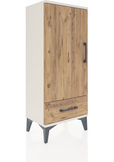 Arges Komodin 3 Raflı Tek Çekmeceli Tek Kapaklı 44x30x106 Ayt... Aytaşı