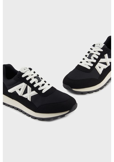 Armani Exchange Erkek Ayakkabı Xm001960 Af19388 Mc024 Siyah-beyaz Siyah-beyaz