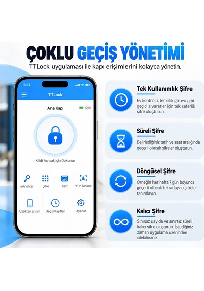 Novacom Nc-skv5qr-wp Kart Şifre Yüz Tanıma Qr Kodlu Akıllı Geçiş Terminali