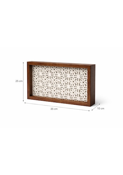 Eylux Modern Dekoratif Duvara Asılabilir Sigorta Ve Modem-wifi Saklama Kutusu 25x35 Cm Derinlik 10cm Ahşap