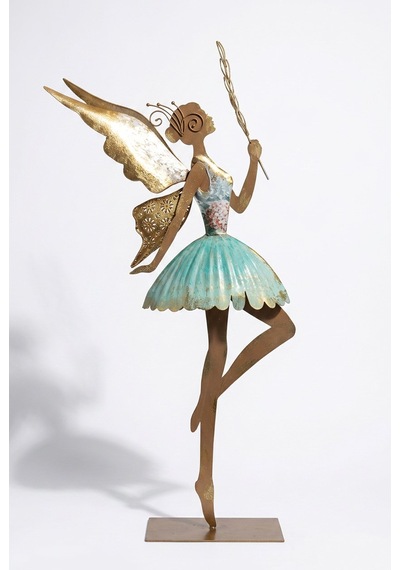 Metal Mavi Peri Biblo 10x38x67 Cm