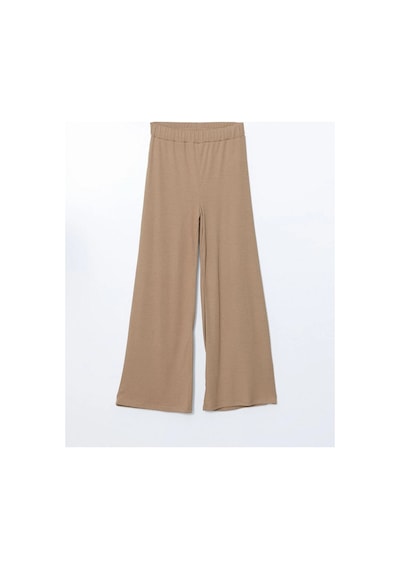 LC Waikiki Lcwaıkıkı Classic Haki Beli Lastikli Geniş Paça Kadın Pantolon