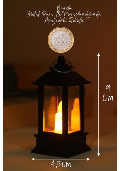 Led Mum Mini Dörtgen Tip Pil Dahil Dumansız Alev Ledli Yapay Dekoratif Mum Dekor Işığı Siyah Pt434 Siyah