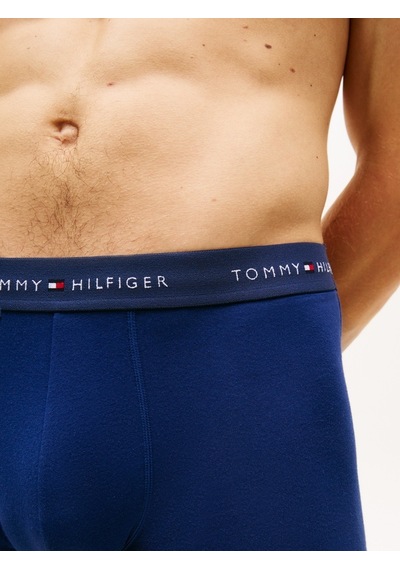 Tommy Hilfiger 3p Trunk Wb Erkek Mavi Boxer - Um0um03890