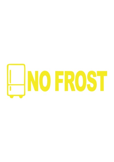 No Frost Araba Sticker 17x17 Cm Sarı