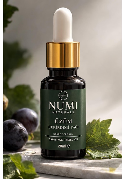 Üzüm Çekirdeği Yağı 20 Ml %100 Saf Grape Seed Oil Doğal Cilt Ve Saç Bakım Yağı