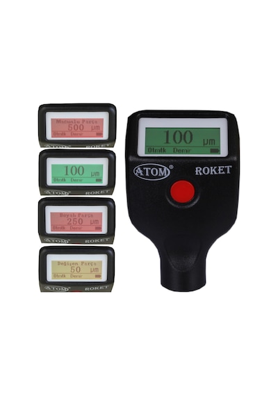 Atom Roket Boya Ölçüm Cihazı Boya Test Cihazı Boya Ölçer Ölçüm Al