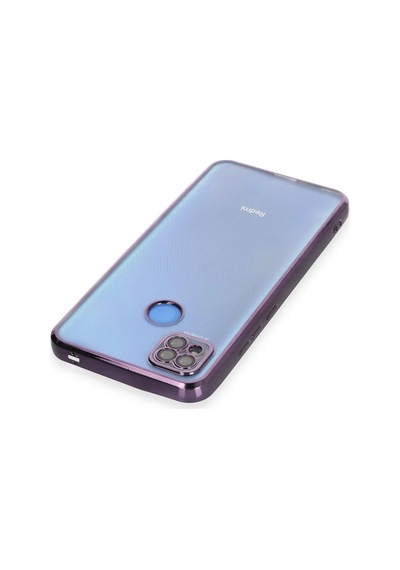 Mey İthalat Redmi 9c Kılıf Lensli Silikon - Mor