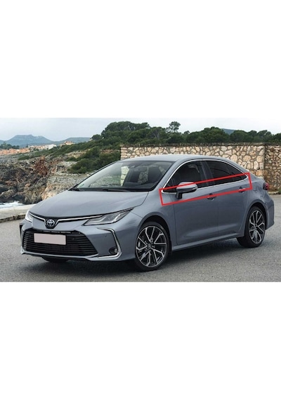 Toyota Corolla Uyumlu Krom Cam Çıtası 8parça 2019 Ve Üzeri P Çelik