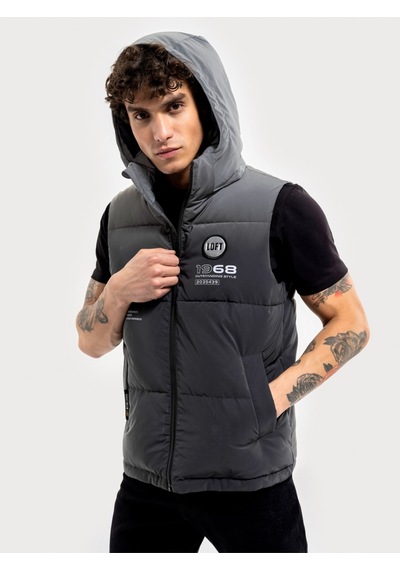 Regular Fit Erkek Yelek Gri