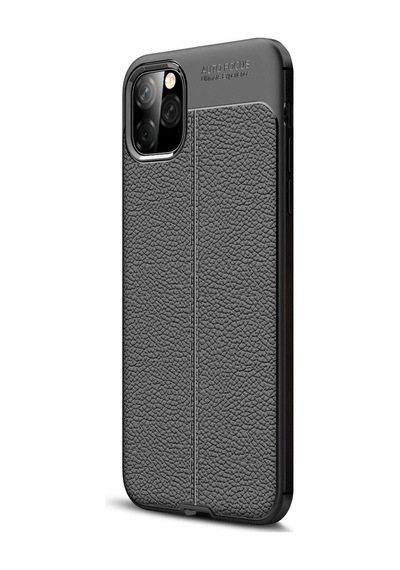 Apple Uyumlu iPhone 11 Kilif Deri Görünümlü Tam Koruma Niss Silikon 403231751