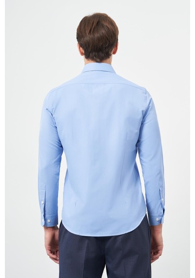 İmza Mavi Uzun Kol Düz Bez Ayağı Sert Yaka Cepsiz Pamuklu Classic Slim Fit Gömlek 1004245267 Mavi İmza Mavi Uzun Kol Düz Bez Ayağı Sert Yaka Cepsiz Pamuklu Classic Slim Fit Gömlek 1004245267 Mavi