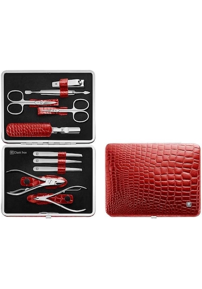 Zwilling Classic Dana Derisi Manikür Seti 10 Parça Kırmızı