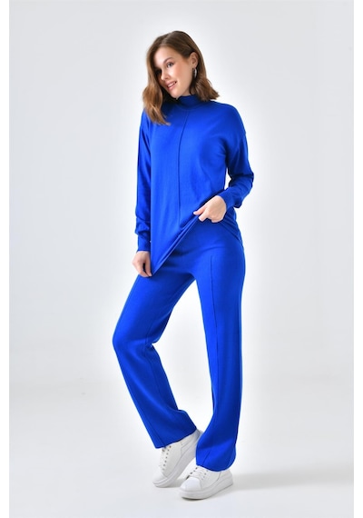 Ftz Women Kadın Basic İkili Takım Saks Mavi 20582-saks Mavi Saks Mavi
