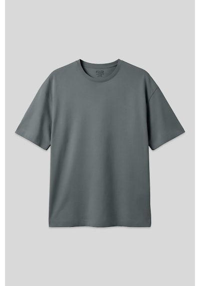 Air Jones Tommy Life Haki %100 Pamuk Kalın Yumuşak Dokulu Oversize Fit Basic Erkek T-shirt - 88353 Haki
