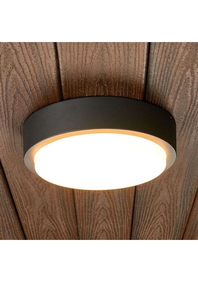 36 Watt 4000 Kelvin Led İç Ve Dış Mekan 3200 Lümen Plastik Tavan Ve Duvar Armatürü, Led Tavan Aplik Siyah