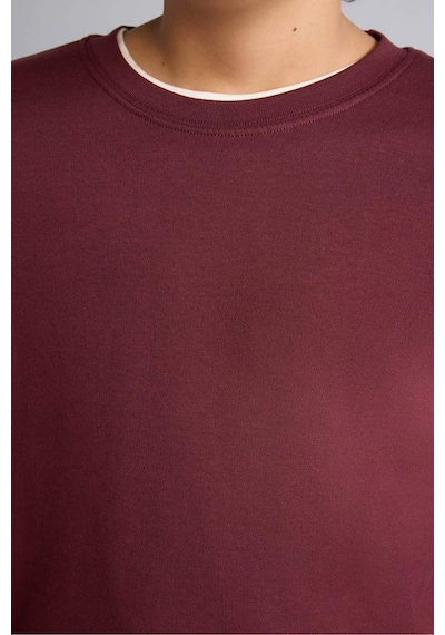 Defacto Oversıze Tişört Erkek Çocuk G6486a826smbr34 Bordo-br34