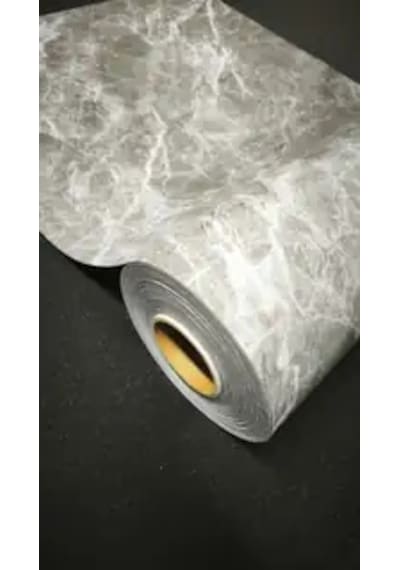 1,2 Mm Mermer Desenli M-10 Şeffaf Pvc Lamineli Kalın Kaymaz Masa Örtüsü