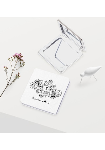 Bk Gift Kişiye Özel İsimli Deri Ayna - 3