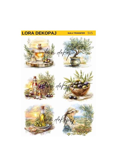 Lora Dekopaj Sulu Transfer Kağıdı - 515 25x35 Cm