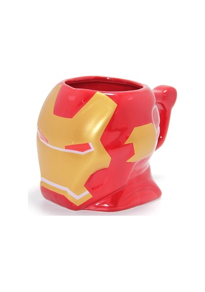 Marvel Iron Man 3d Kabartmalı Kask Tasarımlı Kupa Bardak Alk4541 Çok Renkli