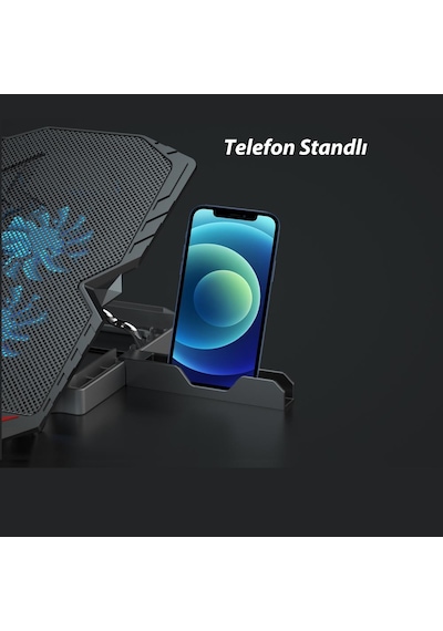 Blueforce Sx-35 Snower Siyah 6 Fanlı Notebook Soğutucu Stand